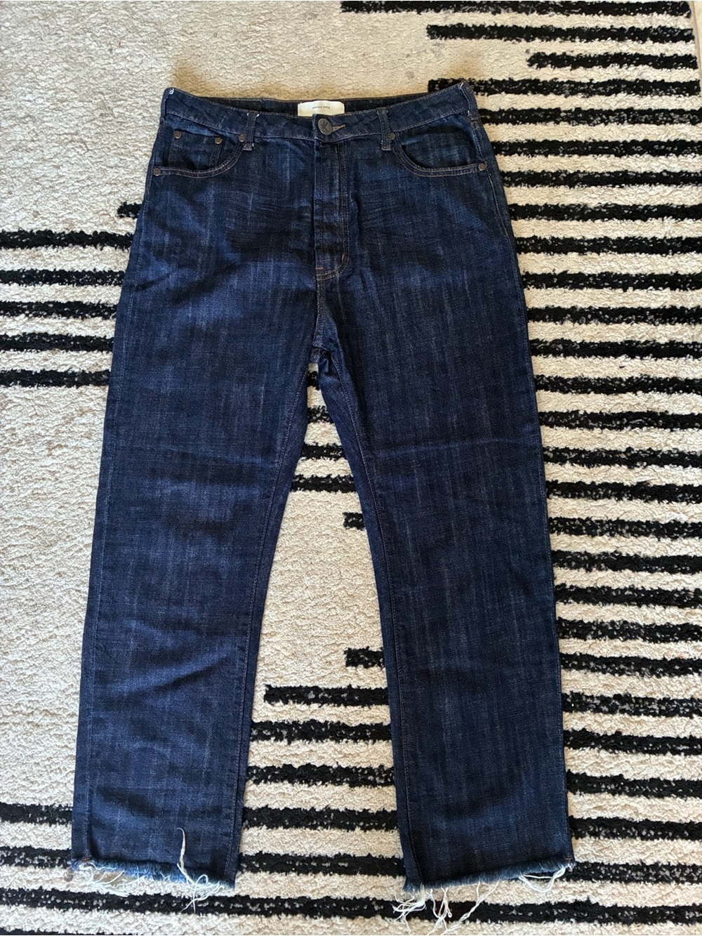 One Teaspoon Women's Dark Blue Straight-Leg Jeans